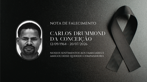 Falecimento do associado Carlos Drummond da Conceição