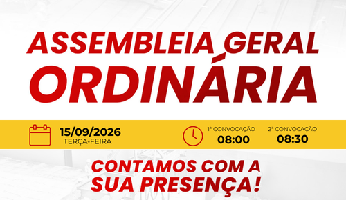 Assembleia nesta terça-feira, 15/09
