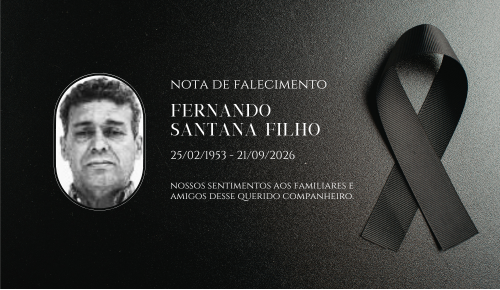 Nota de falecimento - Fernando Santana Filho