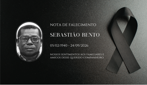 Nota de falecimento - Sebastião Bento