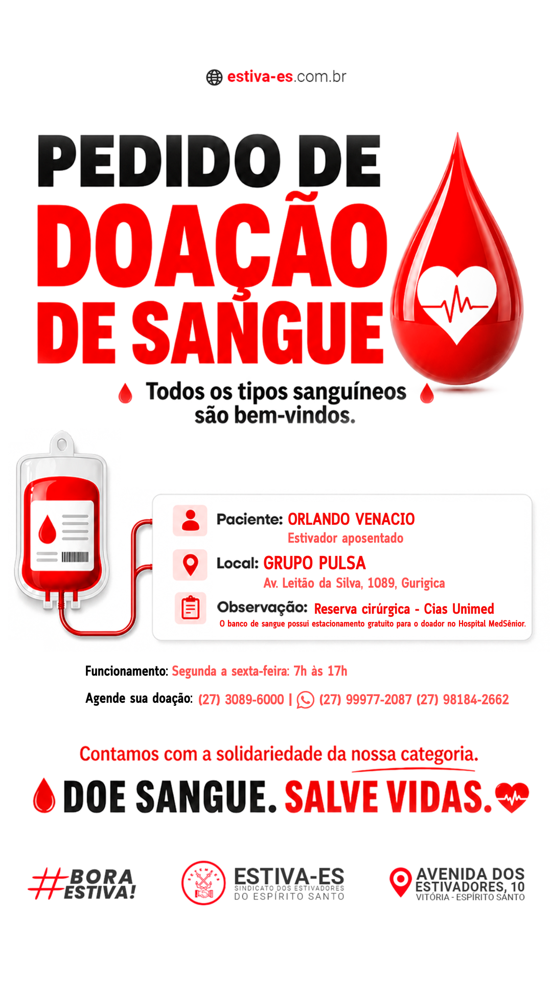 Doação de sangue - Orlando Venacio